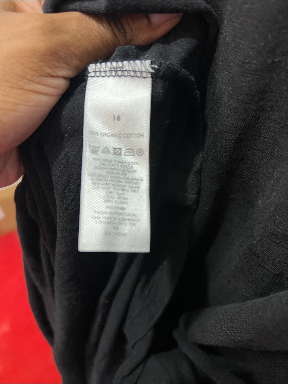 The White Company White Label 100% organic cotton black dress - Picture 4 of 11